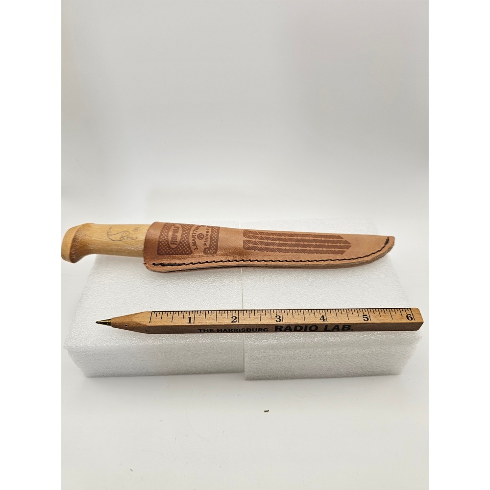 Vintage Rapala Fish N Fillet Knife Set J Marttiini Finland Leather Sheaths 6" 4"